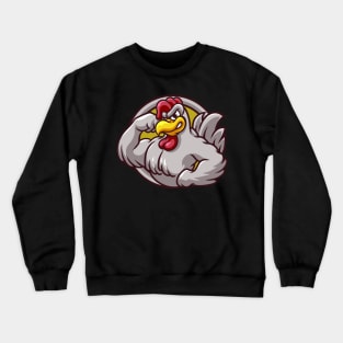 CHICKEN STRONG Crewneck Sweatshirt